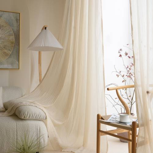 1pc of velvet sheer window curtain
