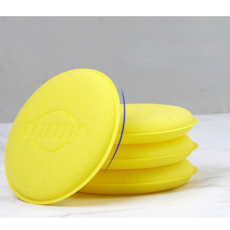 Car Wash Sponge Round Press Edge Waxing Sponge Car Supplies - Temu