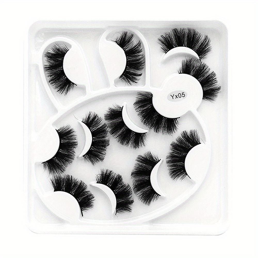 6 Pairs 6D Fluffy Mink Hair False Eyelashes