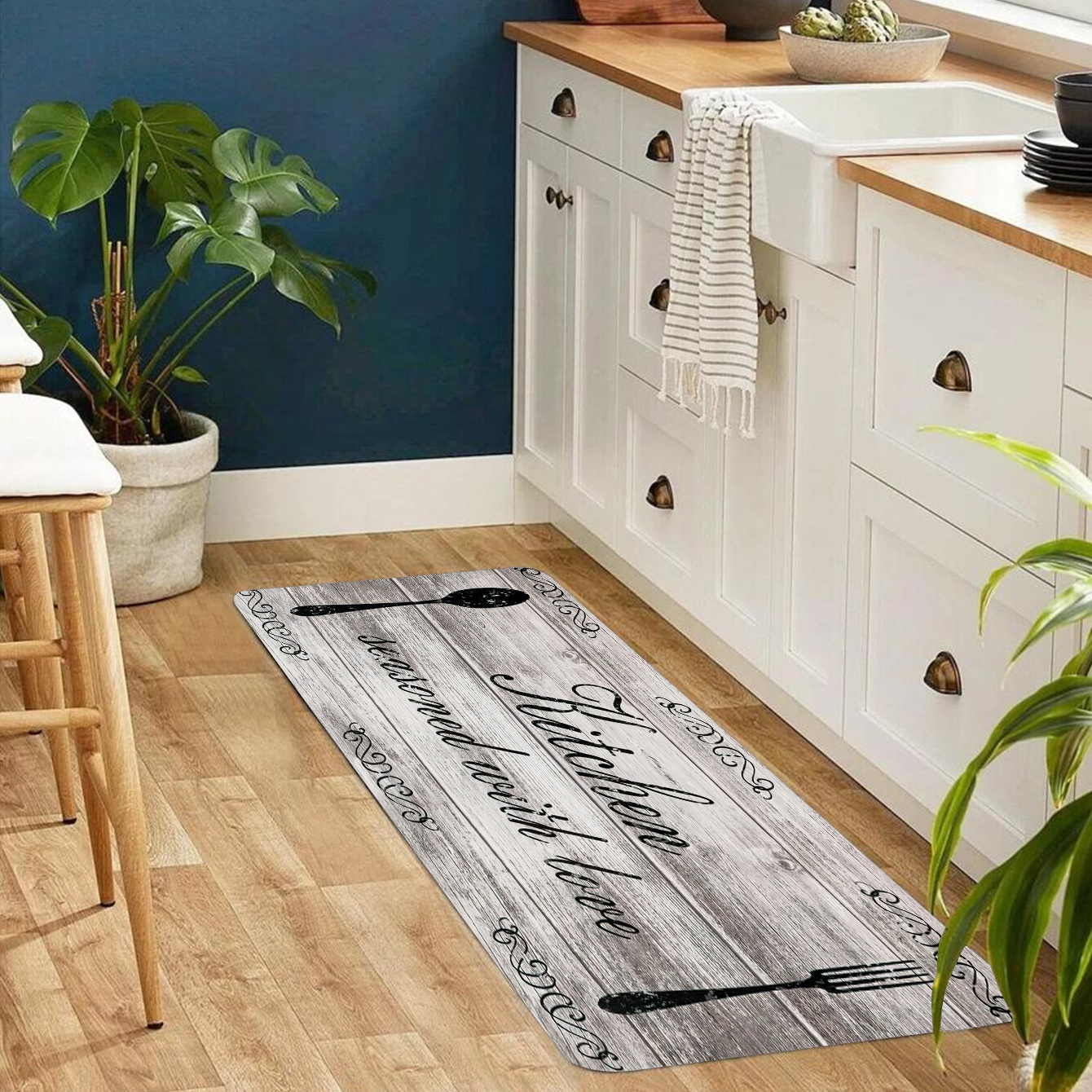 Kitchen Mat, Anti Fatigue Waterproof Mat, Comfort Standing Desk Mat, Kitchen  Floor Mat With Non-skid & Washable For Home, Office, Sink (brown) - Temu