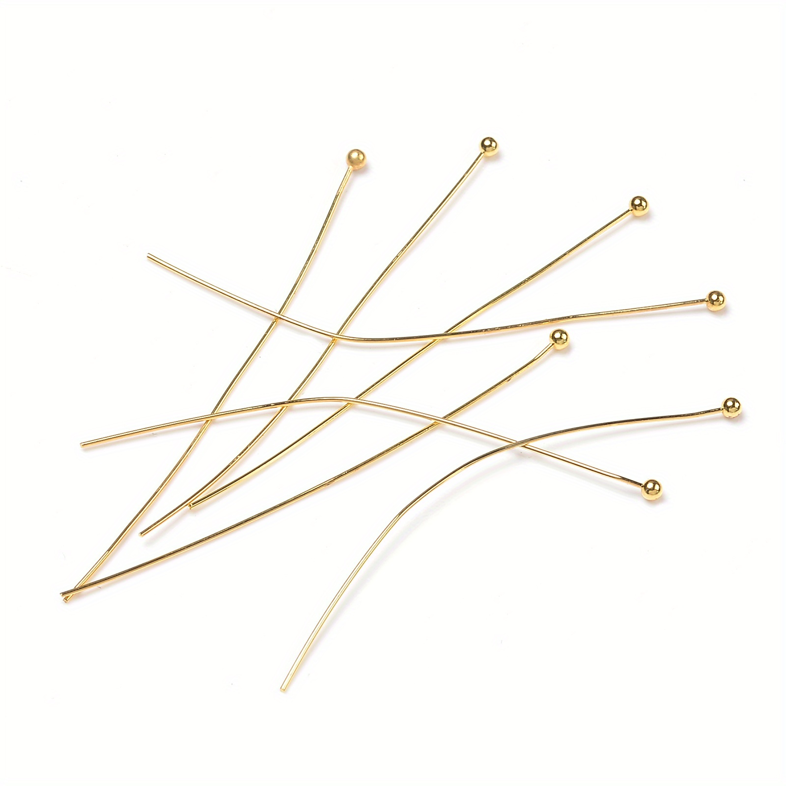 Gold Filled Head Pins 20mm wire thickness 0.5mm 24 Gauge with
