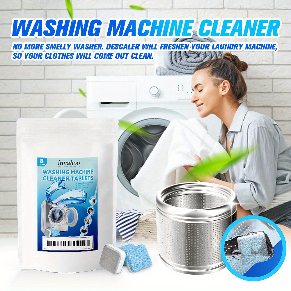 4/8PCS Washing Machine Cleaner Deep Cleaning Washer Deodorant Remove Stains  Detergent for Washing Machine Effervescent Tablets