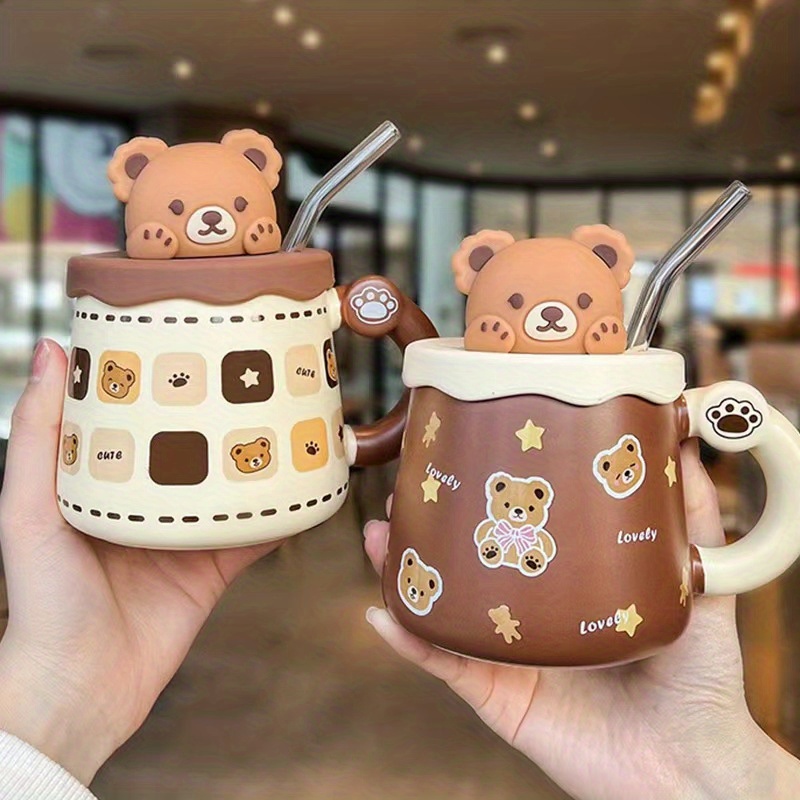 Kawaii Birthday Gift Coffee Cups 350ml Ceramic Cute Resuable Creative  Travel Cup Tea Beer Water Milk Original Breakfast Mugs