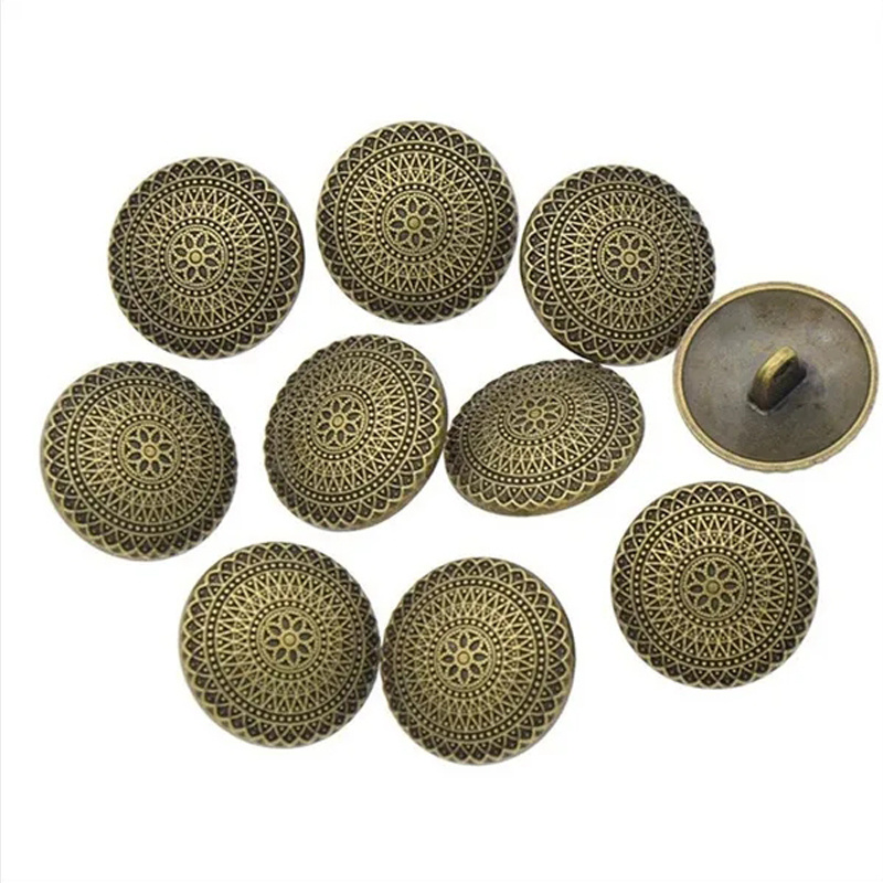 TEMU 5pcs Metal Buttons Sewing Buttons Shank Buttons Buttons For Coat Jacket Windbreaker Buttons Decorative Buttons For Clothing Diy Buttons Sewing &