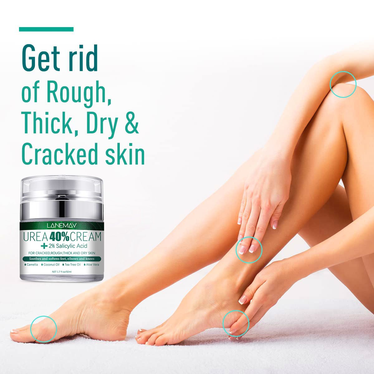 Urea 40% Foot Cream - Cracked Heel Repair Cream - Foot Cream for Dry - –  TweezerCo