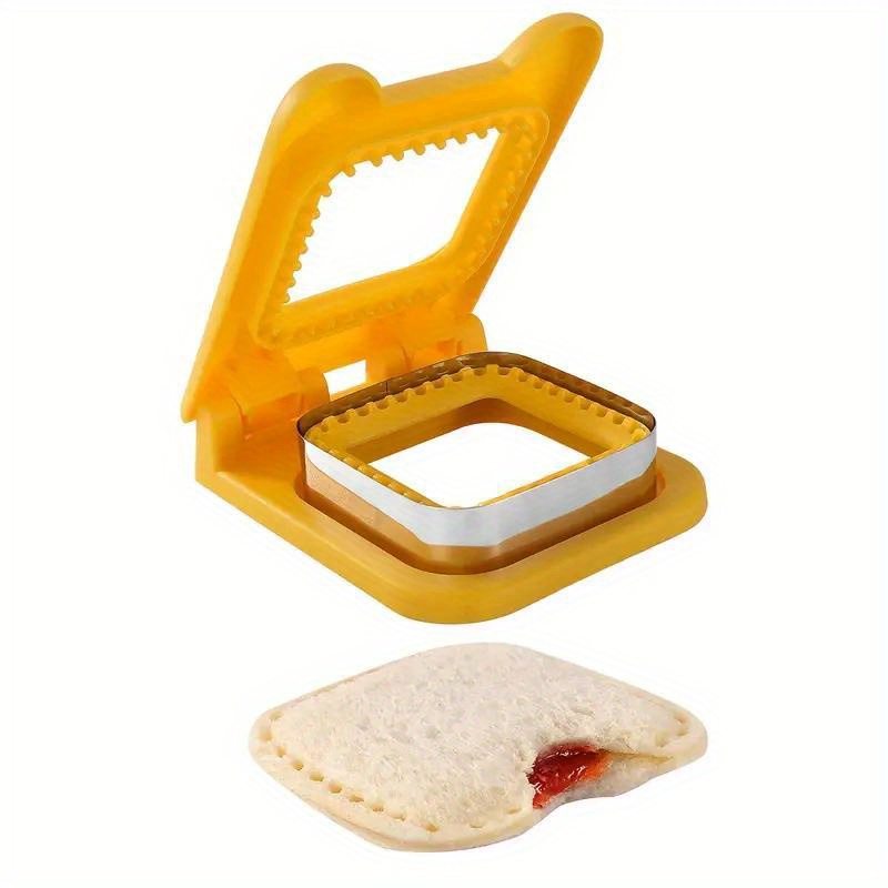 4 Pcs Crimpit Sandwich Cutter and Sealer Set Crustless Sandwich Cutter DIY  Lunch Cookie Maker Machine Bread Cookie Cutting Mold Set : : Home