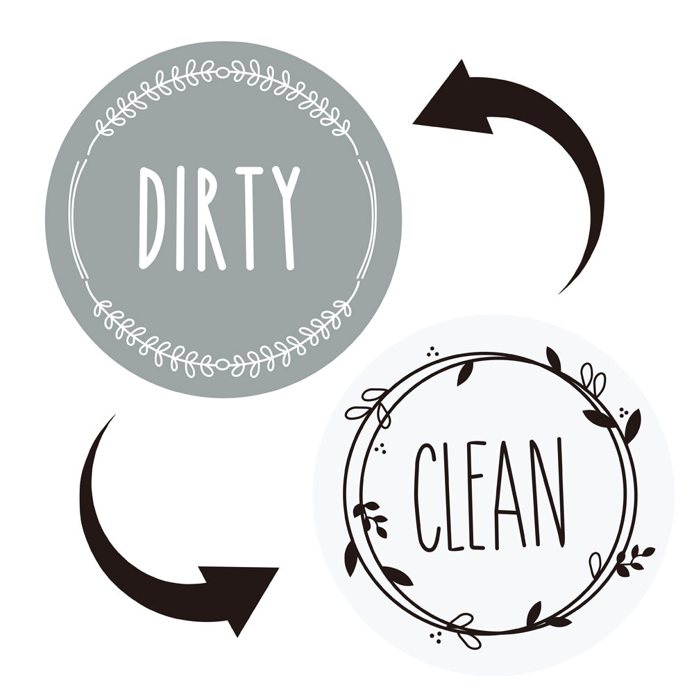 Dishwasher Magnet Clean Dirty Sign, Dishwasher Stickers, Clean Dirty Magnet  For Dishwasher, Indicator, Dishwasher Sign, No-scratch Kitchen Refrigerator  Decor Accessories - Temu