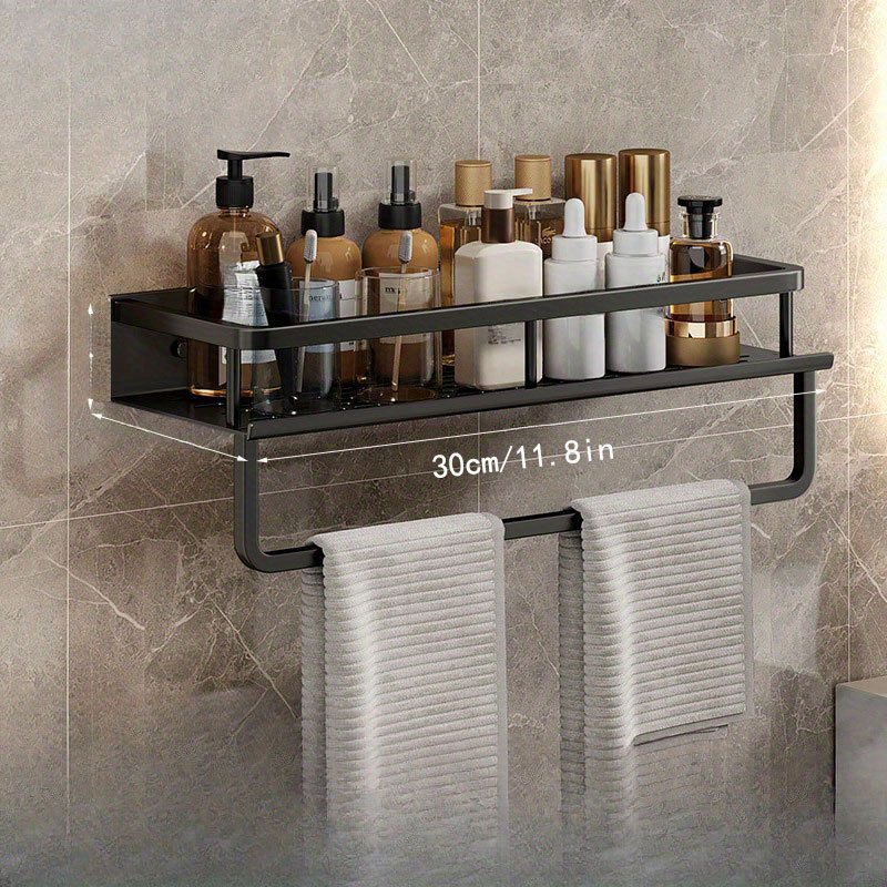 Bathroom Storage Rack Modern Bathroom Shelves Kitchen Wall - Temu