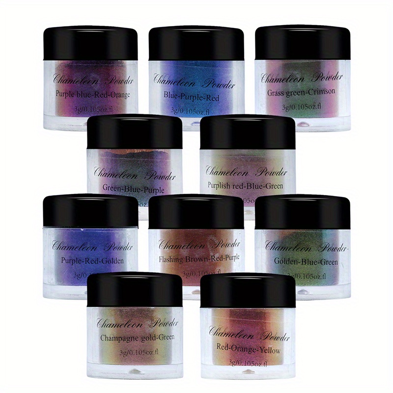 Chameleon Mica Powder 18 Cans Of Color Changing Mica Powder - Temu