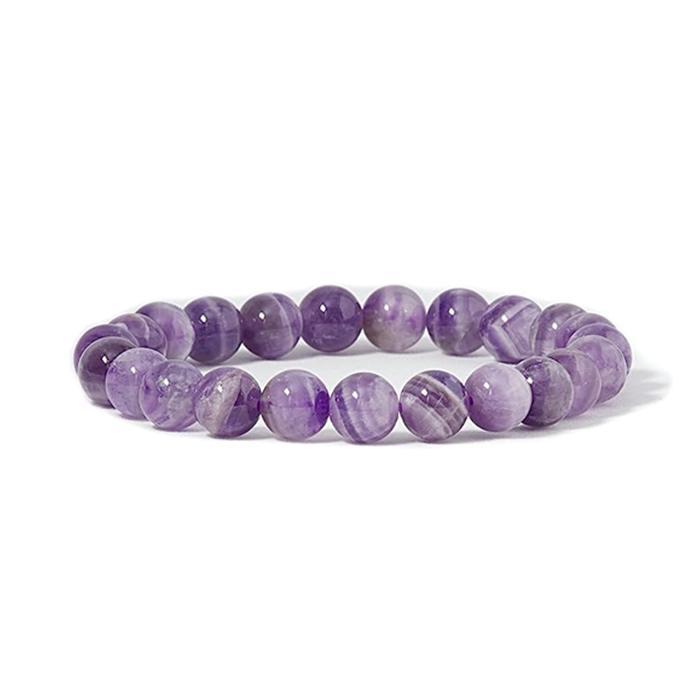 Bracciale di cristallo di ametista/Gioielli di cristallo  spirituale/Protezione/Yoga/Idea regalo donne/ragazza/moglie/mamma/Braccialetto  di perline/Gioielli di ametista/Pietra preziosa -  Italia