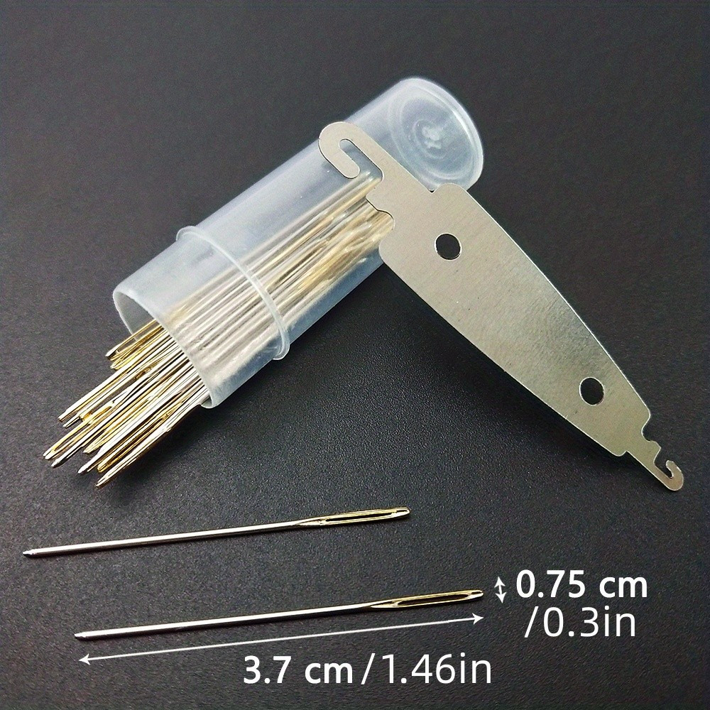Golden Tail Sewing Needle No.22/24/26 Embroidery Fabric Cross Stitch Darning  Needles Stainless Steel Diy Craft Tools - Temu