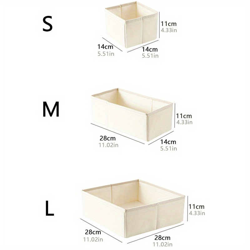 1pc fabric underwear drawer storage box foldable clothes storage drawer for underwear bras socks household space saving organizer of wardrobe closet bedroom home dorm details 2