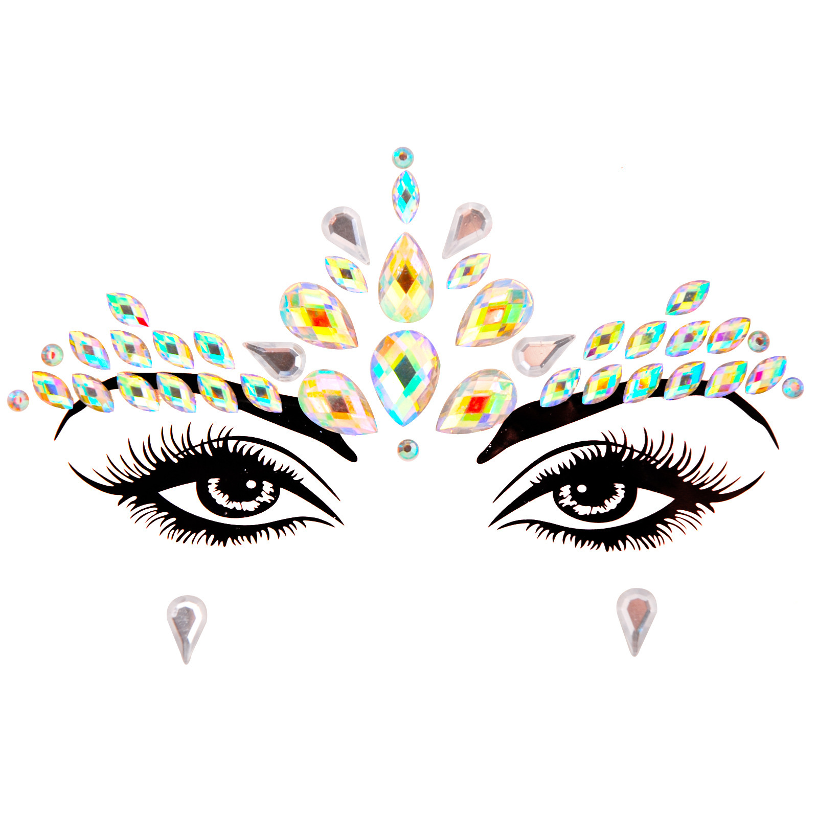 Luna Face Gem, Festival Face Gem, Face Gem Stickers, Face Jewels, Glitter  Makeup, Face Rhinestones, Festival Makeup, Celestial Crystal 