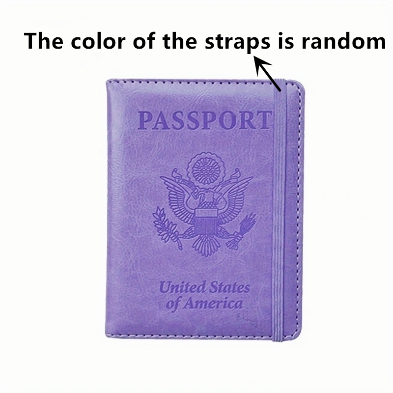 Travel Passport Holder US Passport Protector PU Leather Document Holder