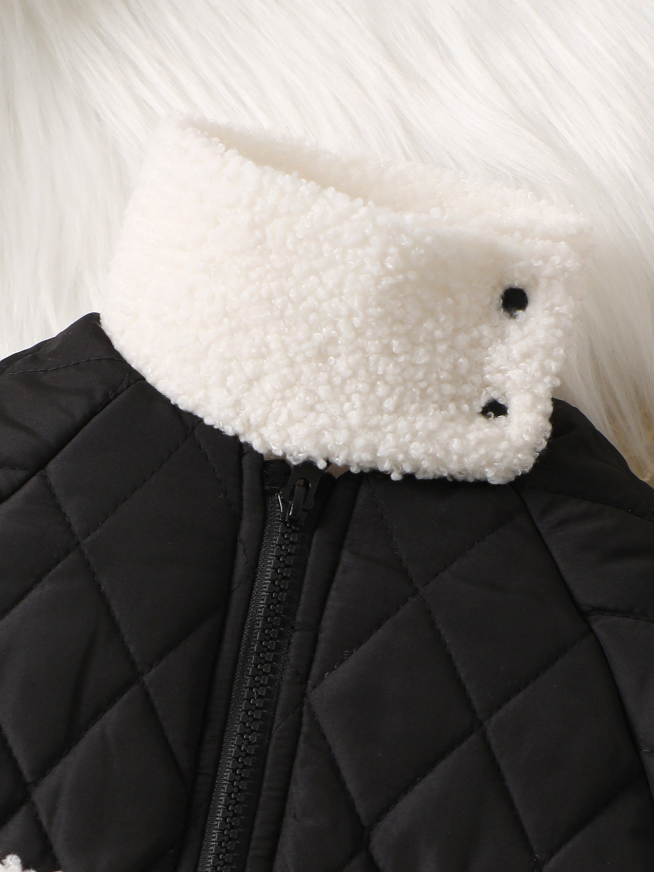 Baby Winter Plush Quilted Cotton-padded Jacket, Warm Thick Down