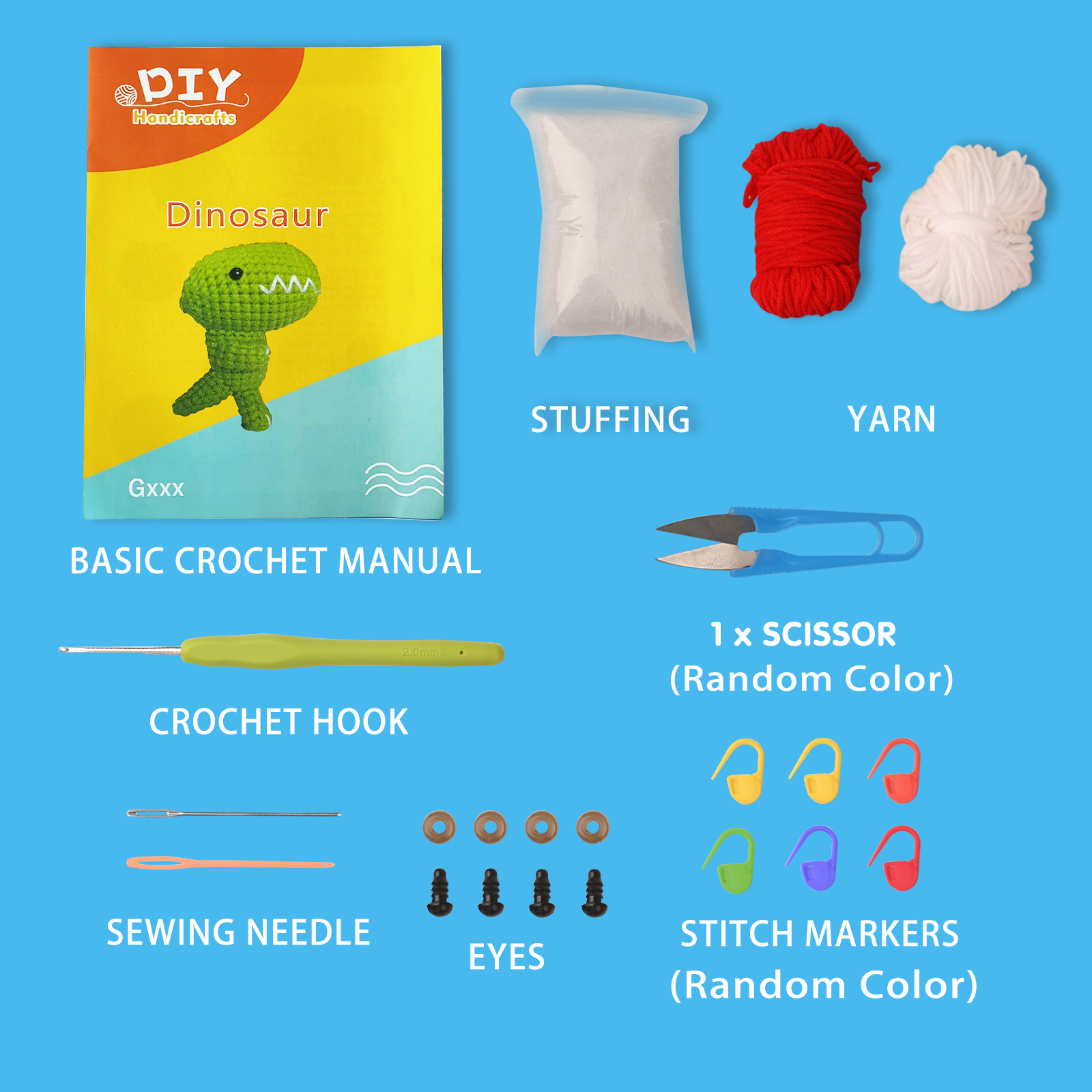 Crochet Kit For Beginners Create Your Own Cute Cartoon - Temu