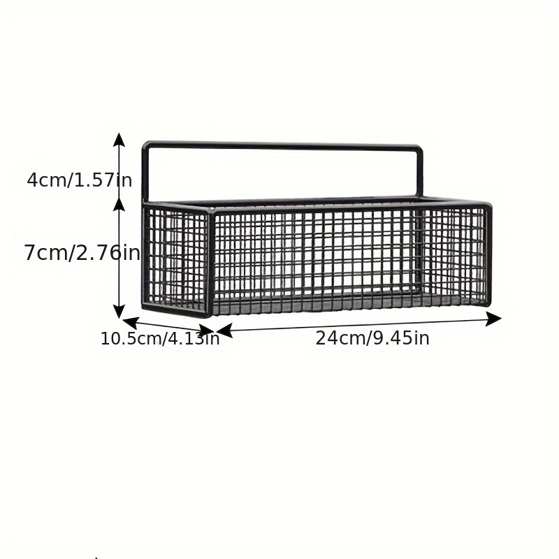 Wall-mounted Bathroom Storage Rack with Hooks