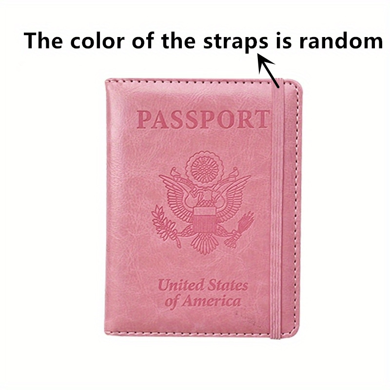 Travel Passport Holder US Passport Protector PU Leather Document Holder