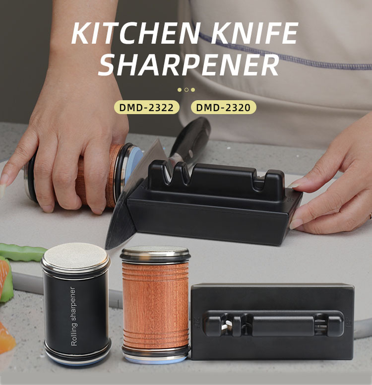 Tumbler Rolling Knife Sharpener™ & Leather Strop Companion - Knife  Sharpening Made Easy - Complete Knife Sharpening System for Kitchen Knives  - Offers 15 & 20 Degree Sharpening: Home & Kitchen 