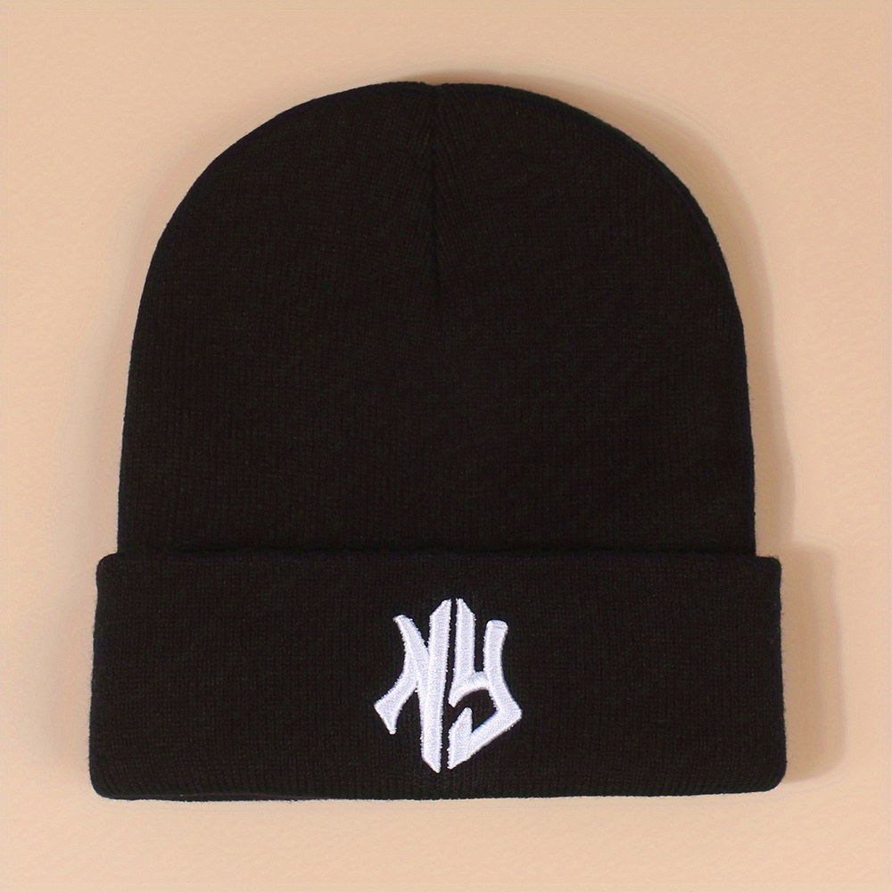 【LMR】韓国人気★LETTERING LOGO EMBROIDERED BEANIE BTS Logo Embroidered Beanie Warm Winter Beanie Kpop Hat Kpop