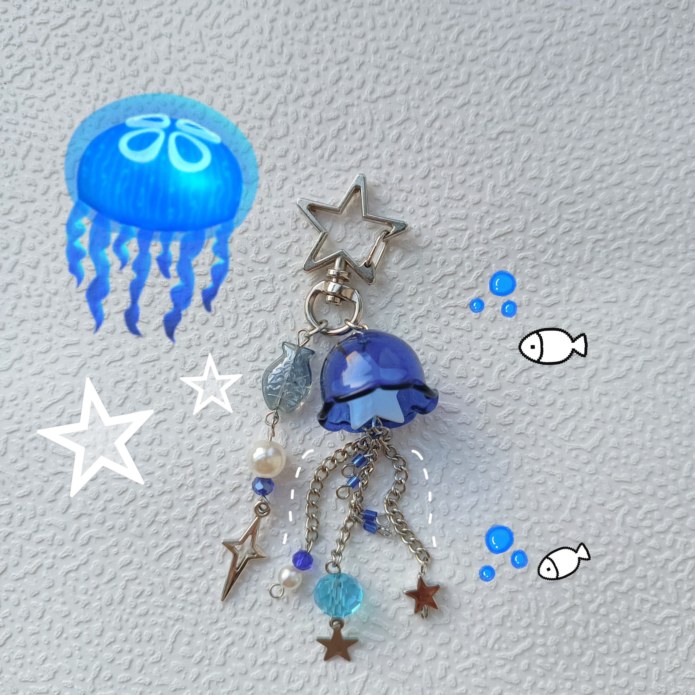 Jellyfish Luminous Charm Beads (Glows in the dark) – Charmadise