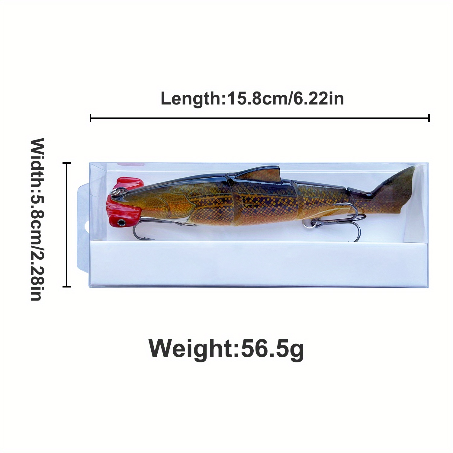 15cm Artificial Submerged Wobbler Fishing Lure 5.91inch - Temu