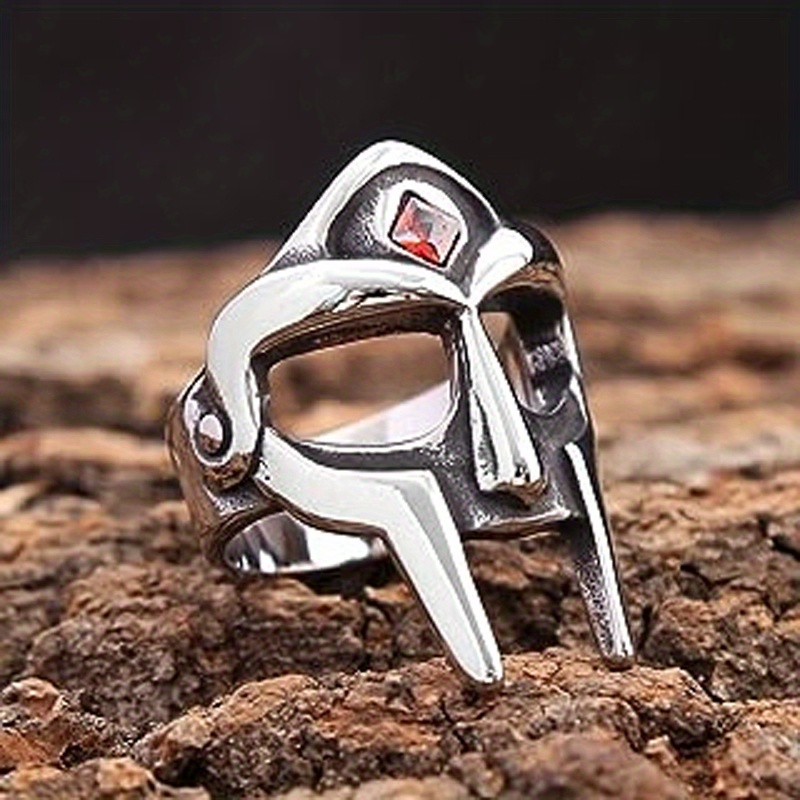 Anello Acciaio Uomo Donna Teschio Cappello con Rosa - Drg gioielli