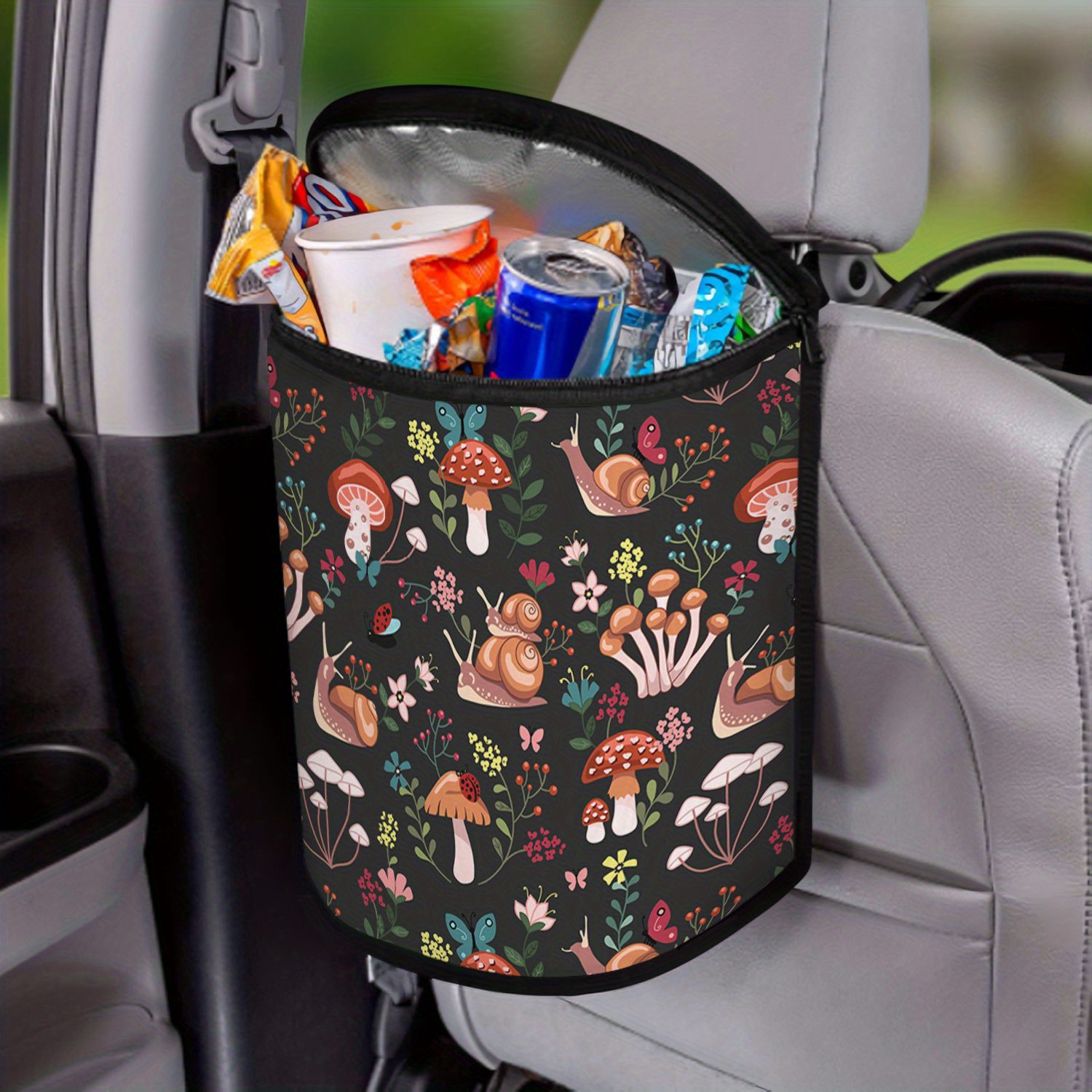 Portable Car Supplies Car Seat Back Trash Can Multi - Temu