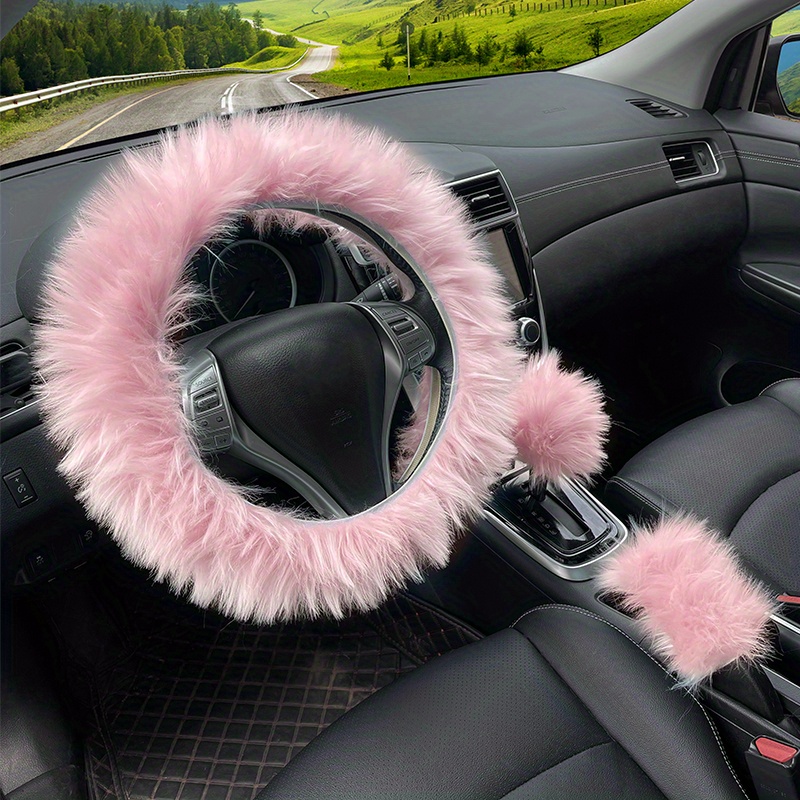 3 Pezzi/accessori Auto Per Donna - Copertura Di Tessuto