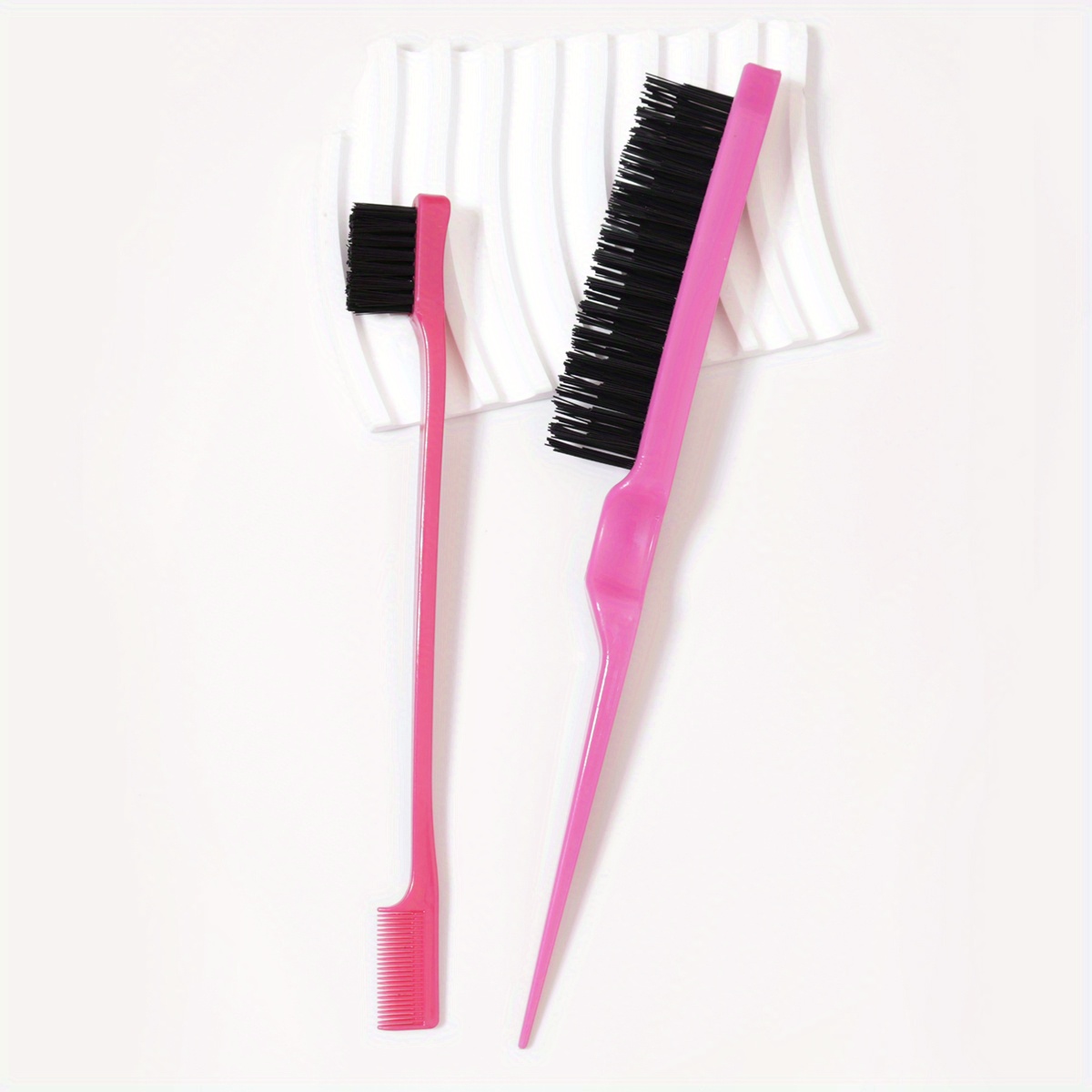 2pcs Hair Styling Brush Set - Dual-sided & Back Comb For Smooth, -,, Fragrance-free, Teasing, Brush