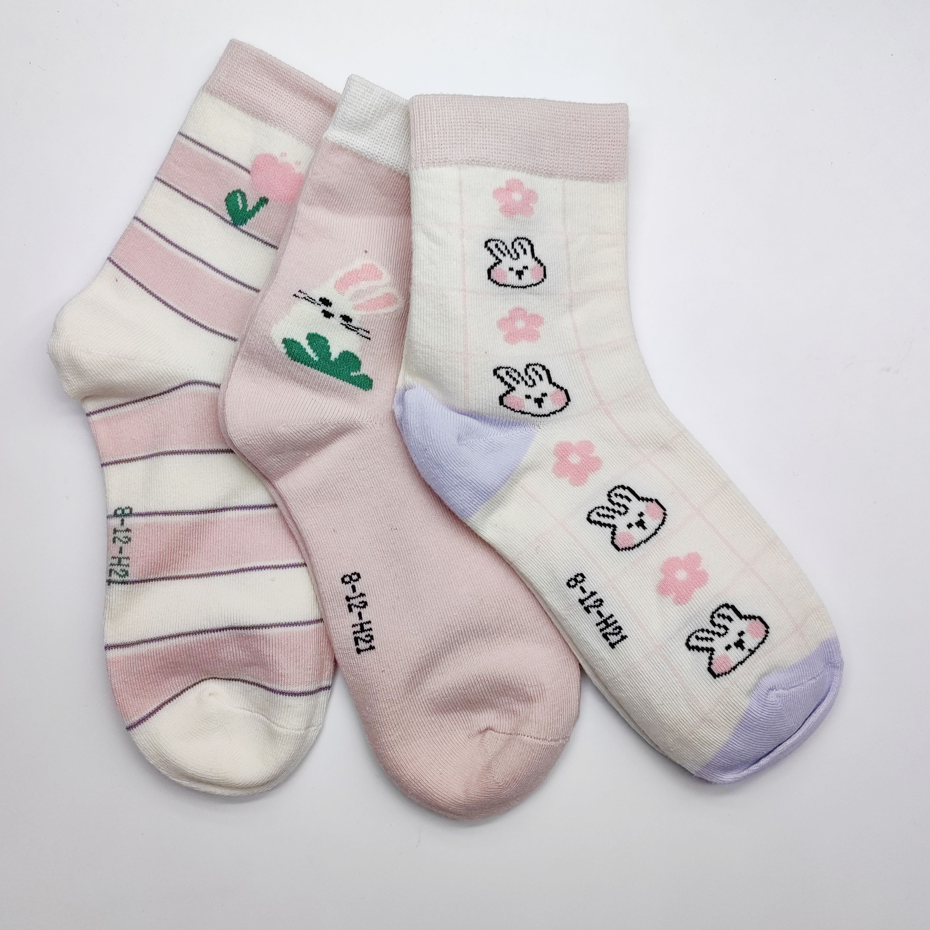 Girl's Cute Graphic Pattern Knitted Socks Comfy Breathable - Temu