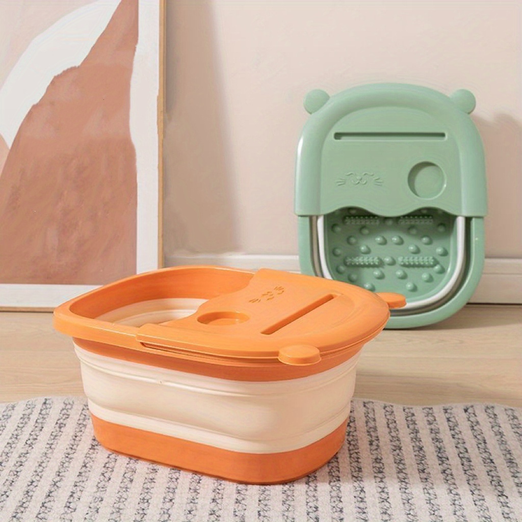 Foot Bath Basin Collapsible Foldable Foot Soaking Bucket Temu