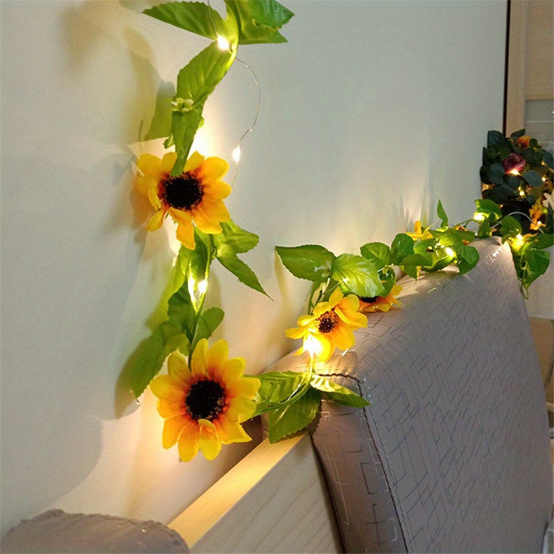 Artificial sunflower online string lights