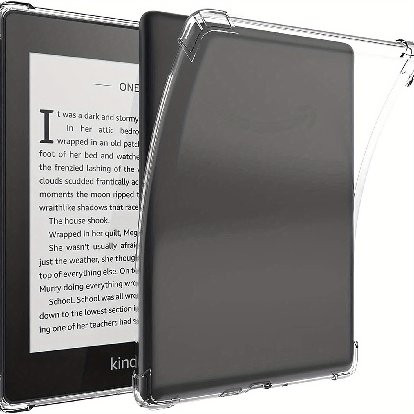 Miimall Funda compatible con Kindle Paperwhite de 5ª/6ª/7ª generación, TPU  suave, ligera, delgada, panel trasero, a prueba de golpes, funda protectora