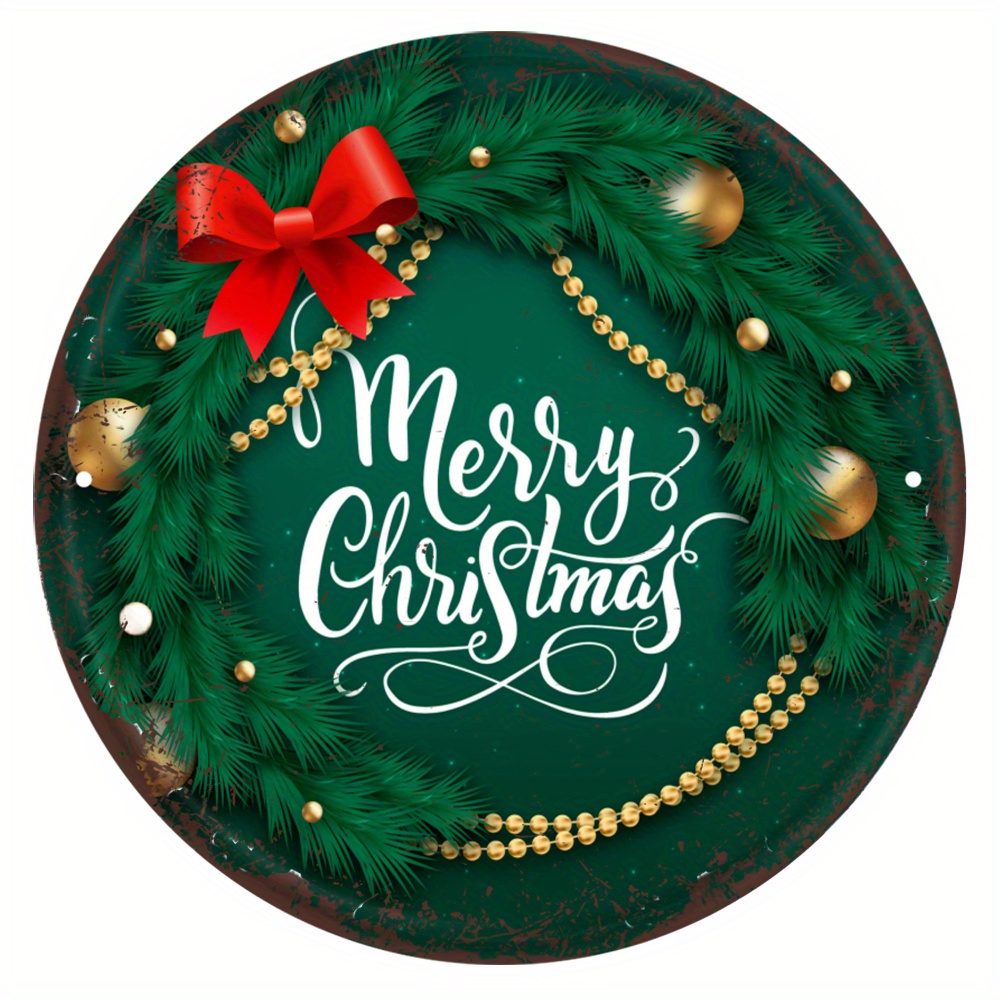 Santa Believe Christmas Ornament, Round Metal Ornament – The Village Wreath  Company