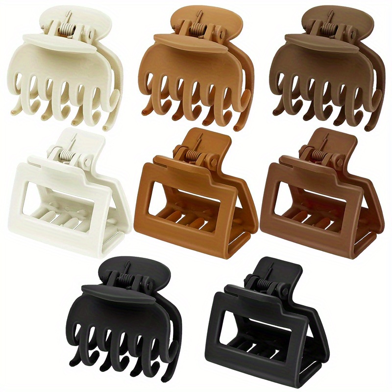 4pcs Small Hair Claw Clip For Thin Hair Matte Non-slip Short Hair  Accessories For Women And Girls