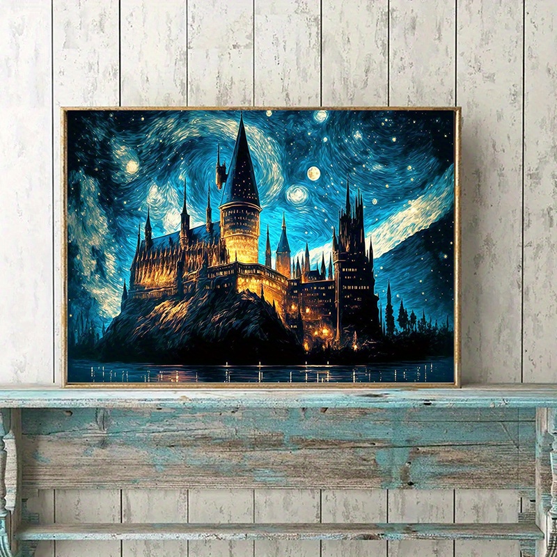 Canvas Poster Modern Art Magic World Castle Wall Art Print - Temu