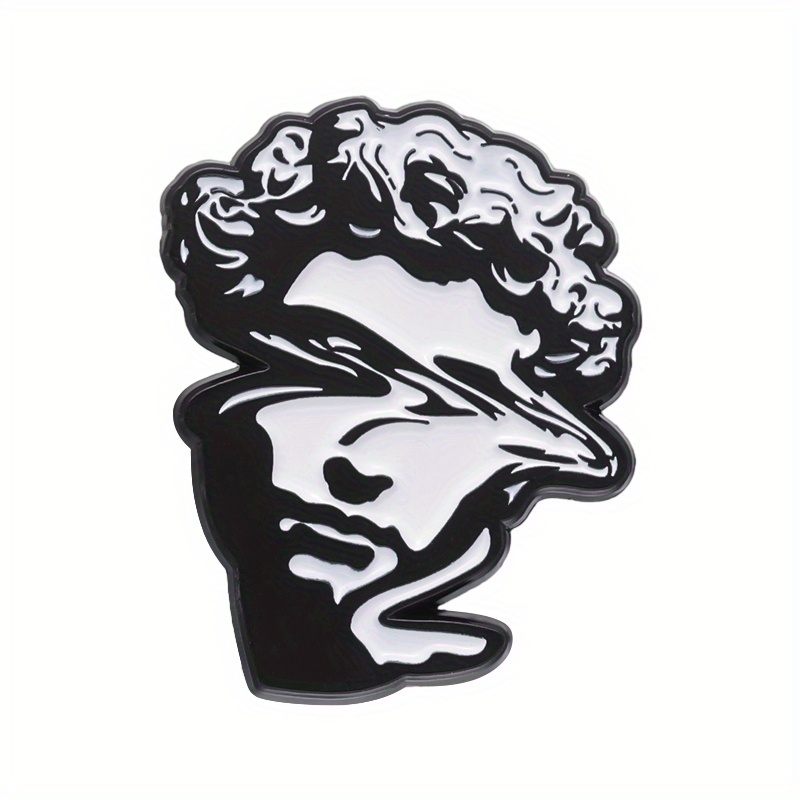 Sculpture Brooch Classical Paint Badge for Clothing
