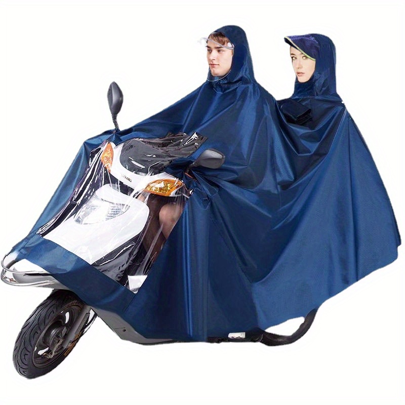  JTYX Chubasquero de ciclismo para hombre y mujer, capa de lluvia,  poncho con capucha, cubierta de movilidad, scooter, ligera, compacta y  reutilizable para adultos : Ropa, Zapatos y Joyería