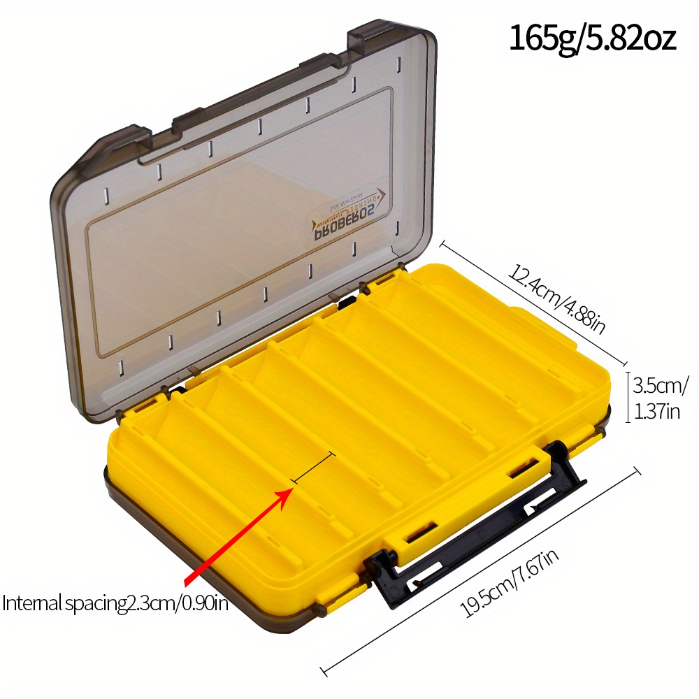 TSURINOYA Fishing Rig Tool Waterproof Storage Double Layer Lure Box  Adjustable Fishing Tackle Utility Boxes RX17