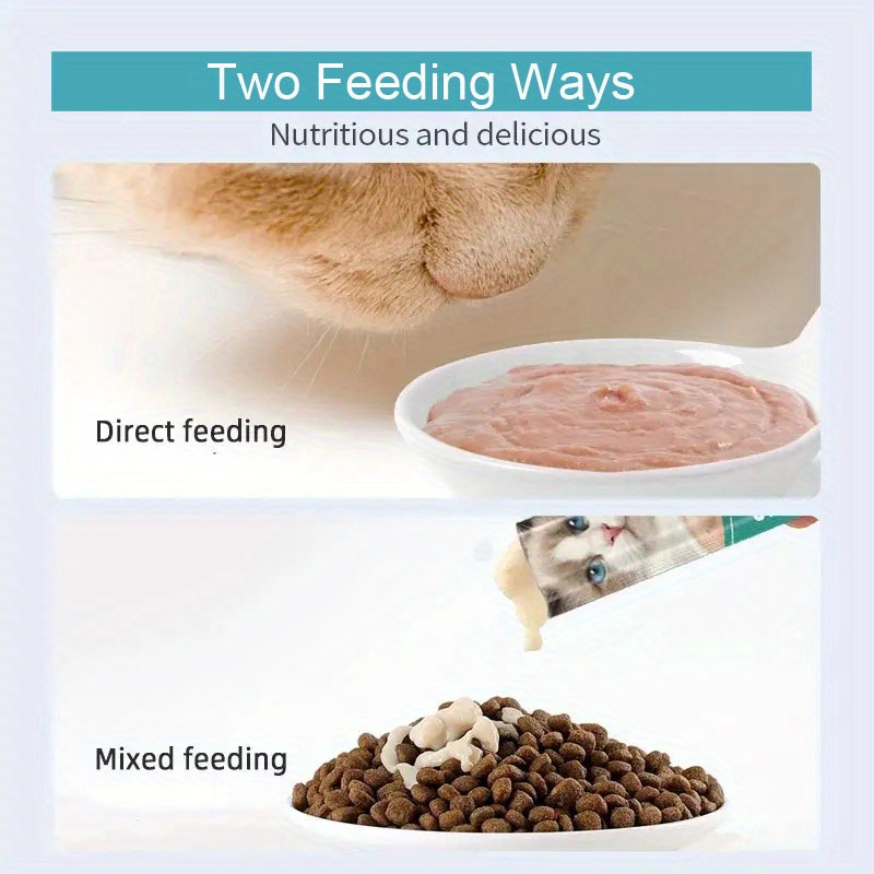 Premium Cat Wet Food Snack Bag, Low Salt, High Protein, Weight Gain Tuna With Fish Roe, Salmon