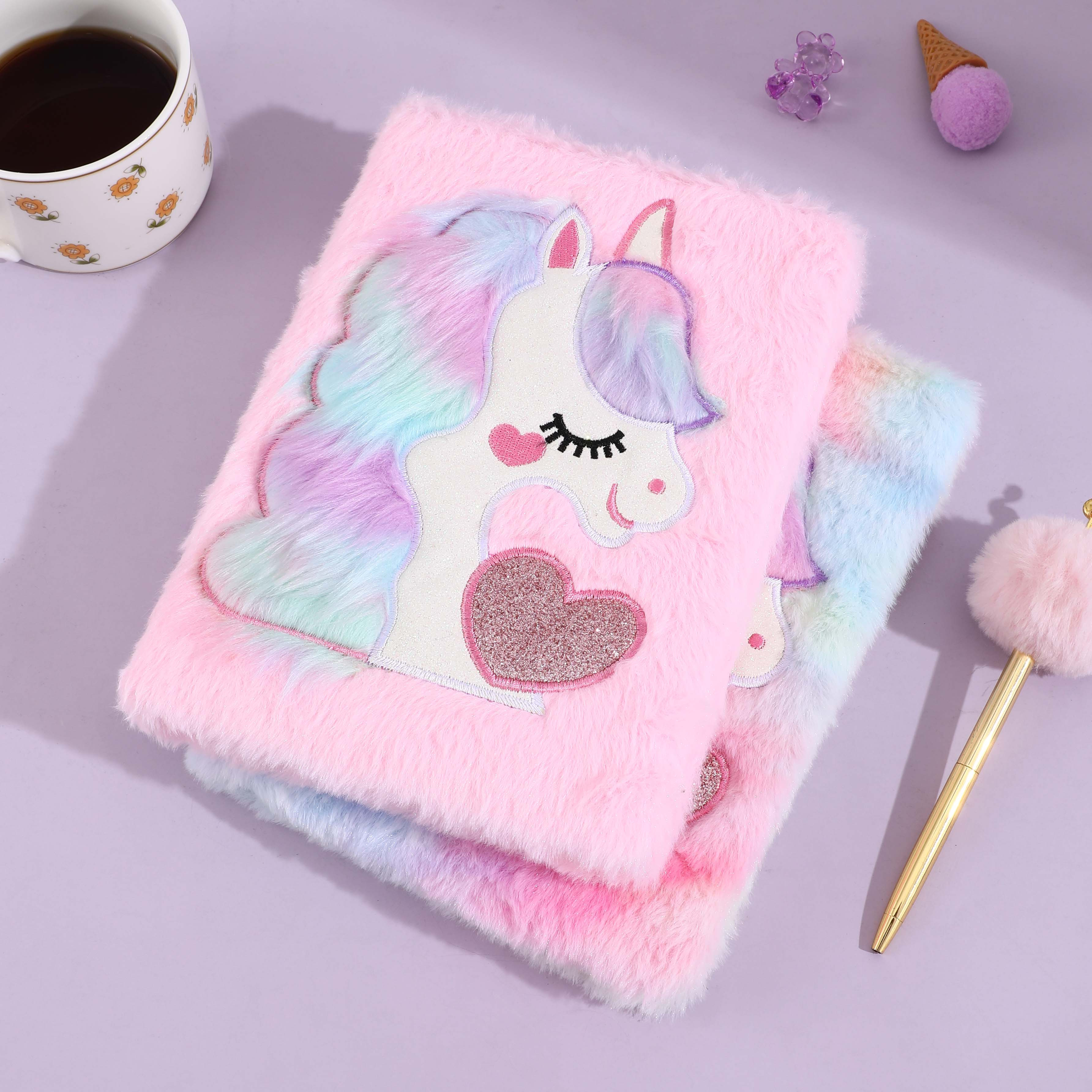 Cute Stuffed Animal Soft Notebook Plush Diary For Girls - Temu