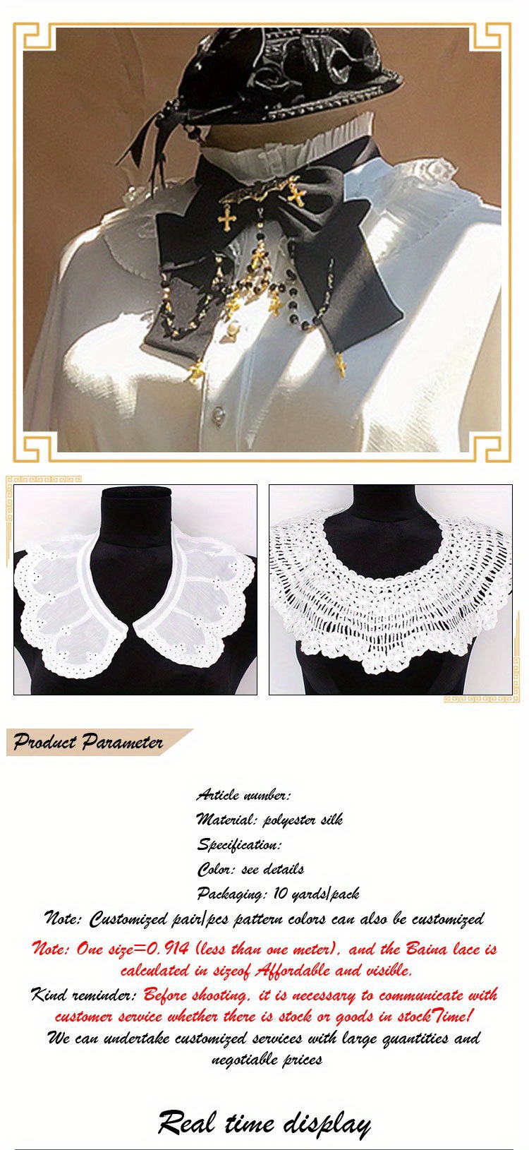 How to make a LACE COLLAR 