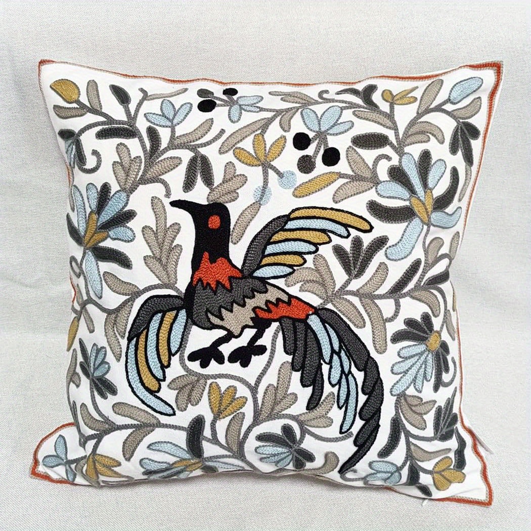 Decorative bird throw clearance pillows