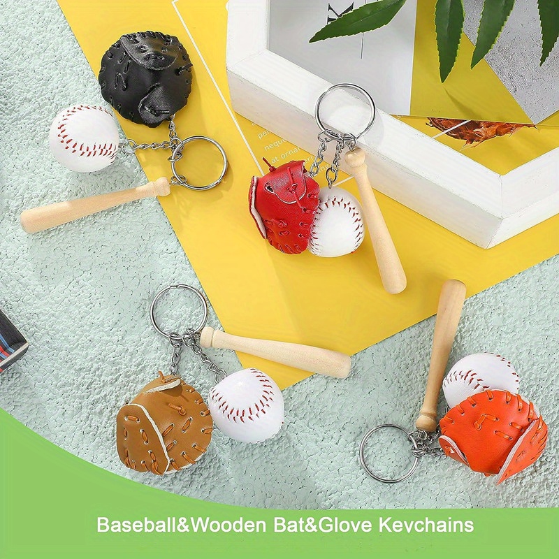 Mini Baseball Glove Bat Keychain Sporty Style Fashion Key Ring For Car Key  Backpack Decoration Athletes Souvenir Sports Party Favors - Sports &  Outdoors - Temu Bahrain