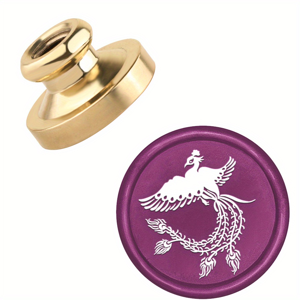 فينيكس ختم الشمع ختم رئيس الحيوان خمر ختم الشمع ختم النحاس - Temu Kuwait, image size:1000x1000