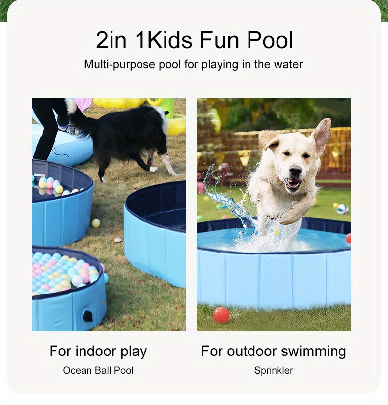 1pc Vasca Doccia Pieghevole Animali Domestici Piscina Cani - Temu Italy