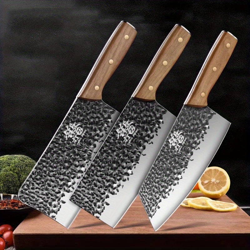 Hand Forged Chef Knives Kitchen Set Damascus Steel Knives Set