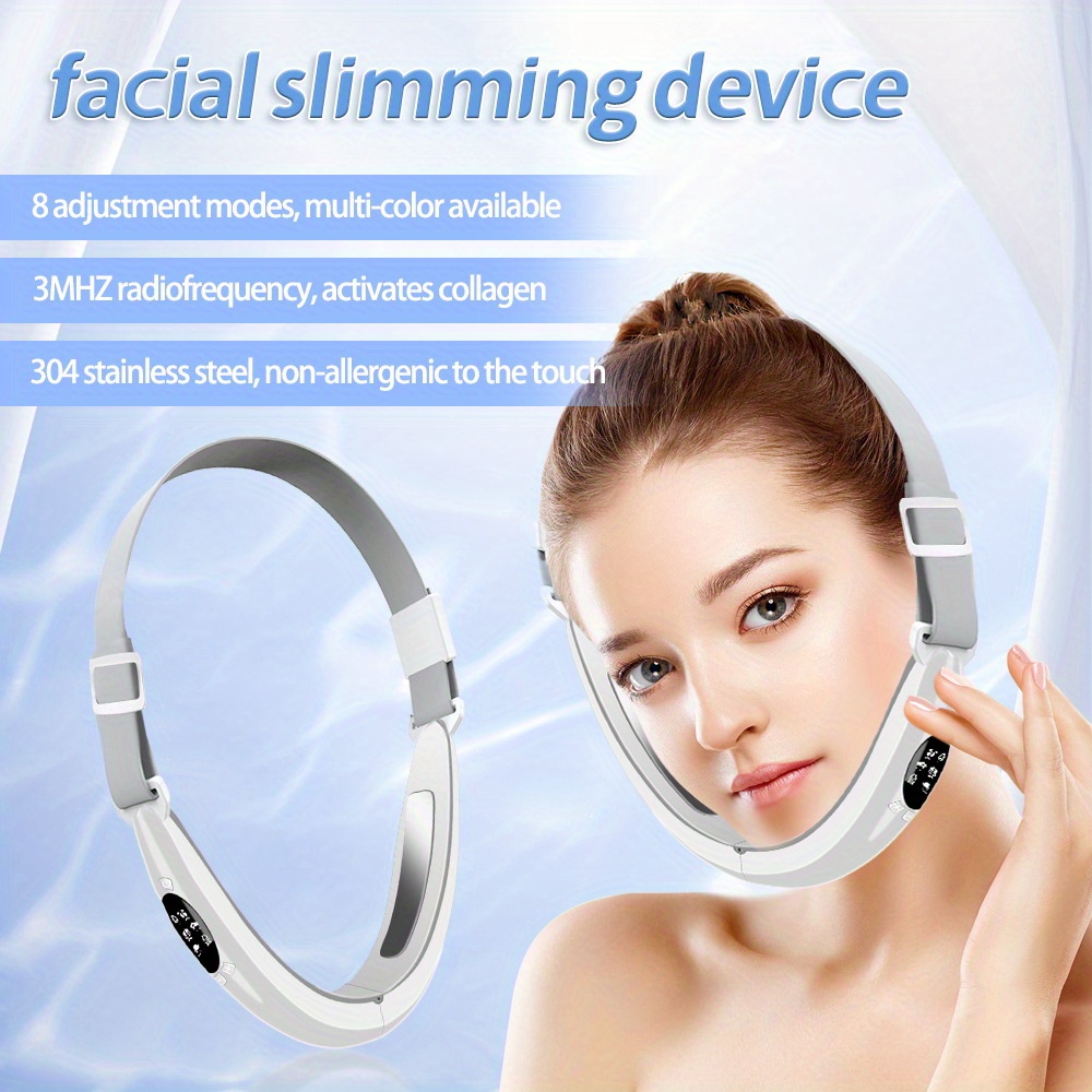 double chin reducer machine electric face lift device v face shaping massager intelligent lifting firming facial massager with usb charger 3 modes face slimming instrument details 0