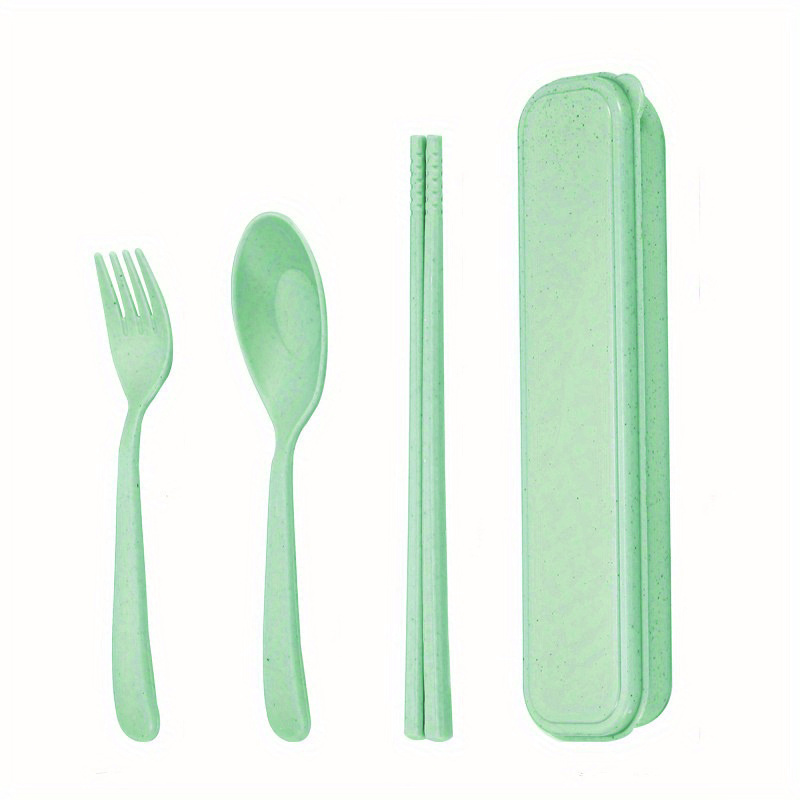 Travel Cutlery with Chopsticks & Straw